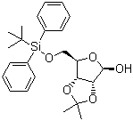 structure of CAS# 141607-35-4, 5-O-tert-Butyldiphenylsilyl-2,3-O-isopropylidene-D-ribofuranose