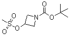 结构式 CAS# 141699-58-3, 3-[(甲基磺酰基)氧基]氮杂环丁烷-1-羧酸叔丁基酯