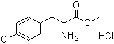 structure of CAS# 14173-40-1, DL-4-Chlorophenylalanine methyl ester hydrochloride;4-Chloro-DL-phenylalanine methyl ester hydrochloride; Methyl 4-chloro-3-phenyl-DL-alaninate hydrochloride