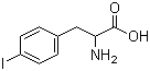 结构式 CAS# 14173-41-2, DL-对碘苯丙氨酸; DL-4-碘苯丙氨酸