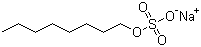structure of CAS# 142-31-4, Sodium octyl sulfate;Octyl sulfate sodium salt; Octylsulfuric acid sodium salt
