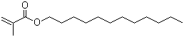 structure of CAS# 142-90-5, Dodecyl 2-methylacrylate;Lauryl methacrylate; 2-Methyl-2-propenoic acid dodecyl ester