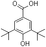 结构式 CAS# 1421-49-4, 3,5-二叔丁基-4-羟基苯甲酸