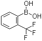 structure of CAS# 1423-27-4, 2-Trifluoromethylphenylboronic acid;2-(Trifluoromethyl)phenylboronic acid