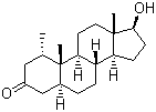 structure of CAS# 1424-00-6, Mesterolone;17beta-Hydroxy-1alpha-methyl-5alpha-androstan-3-one; 1alpha-Methylandrostan-17beta-ol-3-one
