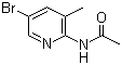 structure of CAS# 142404-81-7, 2-Acetylamino-5-bromo-3-methylpyridine;N-(5-Bromo-3-methyl-2-pyridinyl)acetamide