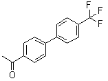structure of CAS# 142557-76-4, 4-Acetyl-4'-trifluoromethylbiphenyl;4-[4-(Trifluoromethyl)phenyl]acetophenone
