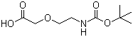 结构式 CAS# 142929-49-5, Boc-5-氨基-3-氧杂戊酸; 5-叔丁氧羰基氨基-3-氧杂戊酸