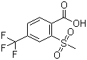 structure of CAS# 142994-06-7, 2-Methylsulfonyl-4-trifluoromethylbenzoic acid;2-(Methylsulfonyl)-4-(trifluoromethyl)benzoic acid