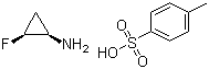structure of CAS# 143062-84-4, (1R,2S)-2-Fluorocyclopropylamine tosylate;(1R,2S)-2-Fluorocyclopropanamine 4-methylbenzenesulfonate