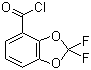 结构式 CAS# 143096-86-0, 2,2-二氟-1,3-苯并二恶茂-4-甲酰氯