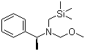 structure of CAS# 143140-08-3, (S)-N-(Methoxymethyl)-N-[(trimethylsilyl)methyl]-1-phenylethanamine;N-(Methoxymethyl)-N-(trimethylsilylmethyl)-(S)-alpha-methylbenzylamine; (alphaS)-N-(methoxymethyl)-alpha-methyl-N-[(trimethylsilyl)methyl]benzenemethanamine