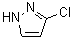 structure of CAS# 14339-33-4, 3-Chloro-1H-pyrazole;3-Chloropyrazole; 5-Chloropyrazole