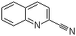 结构式 CAS# 1436-43-7, 喹啉-2-甲腈; 2-氰基喹啉