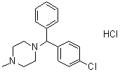 结构式 CAS# 14362-31-3, 盐酸氯环嗪