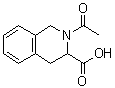 结构式 CAS# 143767-54-8, 2-乙酰基-1,2,3,4-四氢异喹啉-3-羧酸