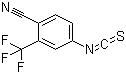 结构式 CAS# 143782-23-4, 4-异硫氰基-2-(三氟甲基)苯腈