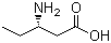 结构式 CAS# 14389-77-6, (S)-3-氨基戊酸