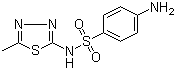 structure of CAS# 144-82-1, Sulfamethizole;4-Amino-N-(5-methyl-1,3,4-thiadiazol-2-yl)benzene-1-sulfonamide