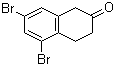 structure of CAS# 144066-44-4, 5,7-Dibromo-2-tetralone;5,7-Dibromo-3,4-dihydro-2(1H)-naphthalenone