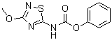 structure of CAS# 1445988-32-8, N-(3-Methoxy-1,2,4-thiadiazol-5-yl)carbamic acid phenyl ester