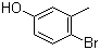 结构式 CAS# 14472-14-1, 4-溴-3-甲基苯酚