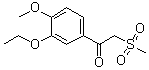 structure of CAS# 1450657-28-9, 1-(3-Ethoxy-4-methoxyphenyl)-2-(methylsulfonyl)ethanone