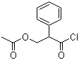 结构式 CAS# 14510-37-3, 乙酰托品酰氯; alpha-((乙酰氧)甲基)苯乙酰氯