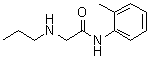 结构式 CAS# 145133-92-2, N-(2-甲基苯基)-2-(丙基氨基)乙酰胺
