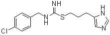structure of CAS# 145231-45-4, Clobenpropit;[(4-Chlorophenyl)methyl]carbamimidothioic acid 3-(1H-imidazol-4-yl)propyl ester; VUF 9153