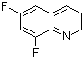 结构式 CAS# 145241-75-4, 6,8-二氟喹啉