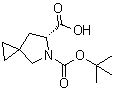 结构式 CAS# 1454843-78-7, (R)-5-(叔丁氧羰基)-5-氮杂螺[2.4]庚烷-6-羧酸