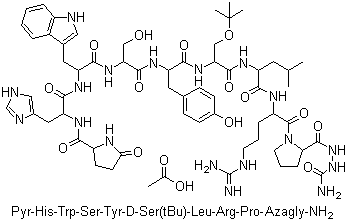 结构式 CAS# 145781-92-6, 醋酸戈舍瑞林