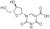structure of CAS# 14599-46-3, 5-Carboxy-2'-deoxyuridine;1-(2-Deoxy-beta-D-erythro-pentofuranosyl)-1,2,3,4-tetrahydro-2,4-dioxo-5-pyrimidinecarboxylic acid