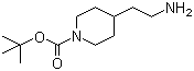 结构式 CAS# 146093-46-1, 2-(N-Boc-4-哌啶基)乙胺; 4-氨乙基-1-叔丁氧羰基哌啶