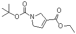 structure of CAS# 146257-00-3, Ethyl N-tert-butoxycarbonyl-2,5-dihydropyrrole-3-carboxylate