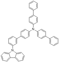 结构式 CAS# 1464822-27-2, N,N-二([1,1'-联苯]-4-基)-3'-(9H-咔唑-9-基)-[1,1'-联苯]-4-胺