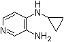 结构式 CAS# 146950-68-7, N4-环丙基-3,4-吡啶二胺