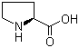 L-Proline molecular structure (CAS 147-85-3)