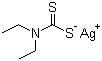 结构式 CAS# 1470-61-7, 二乙基二硫代氨基甲酸银