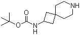 结构式 CAS# 147611-03-8, N-7-氮杂螺[3.5]壬-2-基氨基甲酸叔丁酯