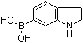 结构式 CAS# 147621-18-9, 吲哚-6-硼酸