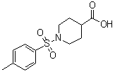 结构式 CAS# 147636-36-0, 1-[(4-甲基苯基)磺酰基]-4-哌啶羧酸