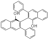 结构式 CAS# 147702-13-4, (2R)-3,3'-二苯基[2,2'-联萘]-1,1'-二醇