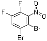 结构式 CAS# 1481-57-8, 1,2-二溴-4,5-二氟-3-硝基苯