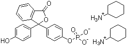 结构式 CAS# 14815-59-9, 酚酞单磷酸二环己胺盐