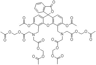 结构式 CAS# 148504-34-1, 细胞染色剂黄绿素-AM