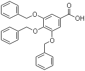 structure of CAS# 1486-48-2, 3,4,5-Tris(benzyloxy)benzoic acid;Gallic acid tribenzyl ether