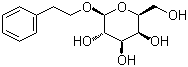 结构式 CAS# 14861-16-6, 苯基乙基 beta-D-吡喃半乳糖苷