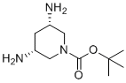 结构式 CAS# 1487316-54-0, 叔-丁基顺式-3,5-二氨基哌啶-1-羧酸酯